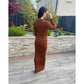 Bodycon Maxi Dress Copper - Sokayaa