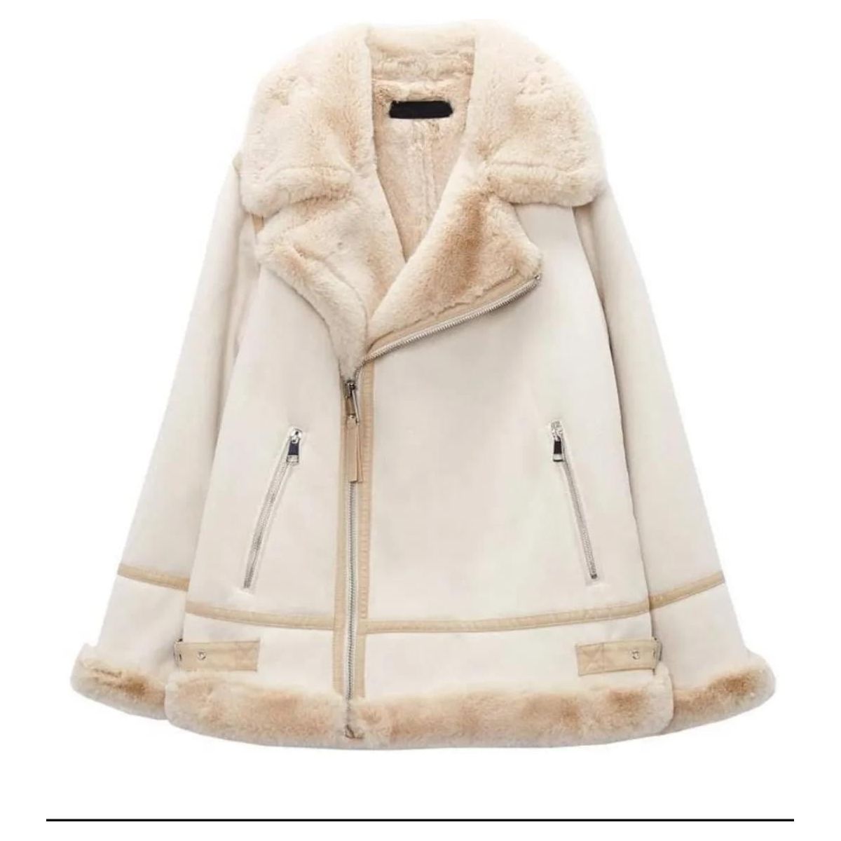 Faux Fur Suede Jacket - Sokayaa