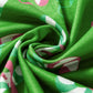 Green Christmas Candy Cane Print Pocketed Knotted Pajama Set