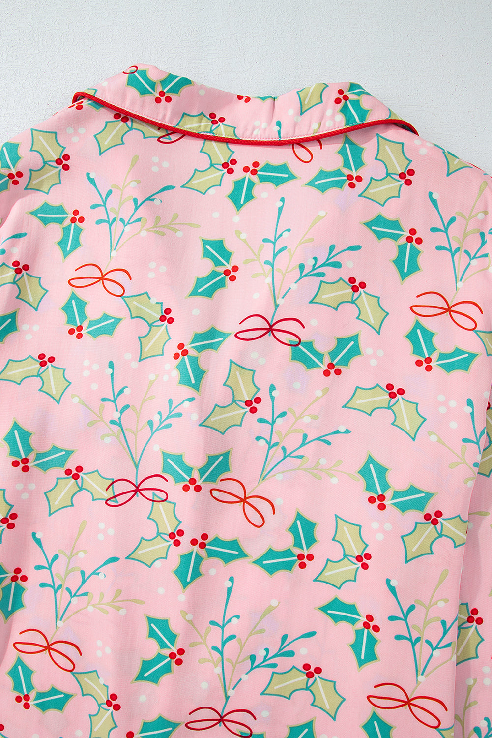 Multicolour Floral Christmas Pajamas Set