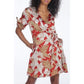 Tie Sleeve Wrap Dress - Sokayaa