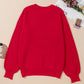 Racing Red Sparkle All The Way Tinsel Crew Neck Plus Size Sweater