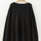 Black Tinsel Merry & Bright Round Neck Plus Size Sweater