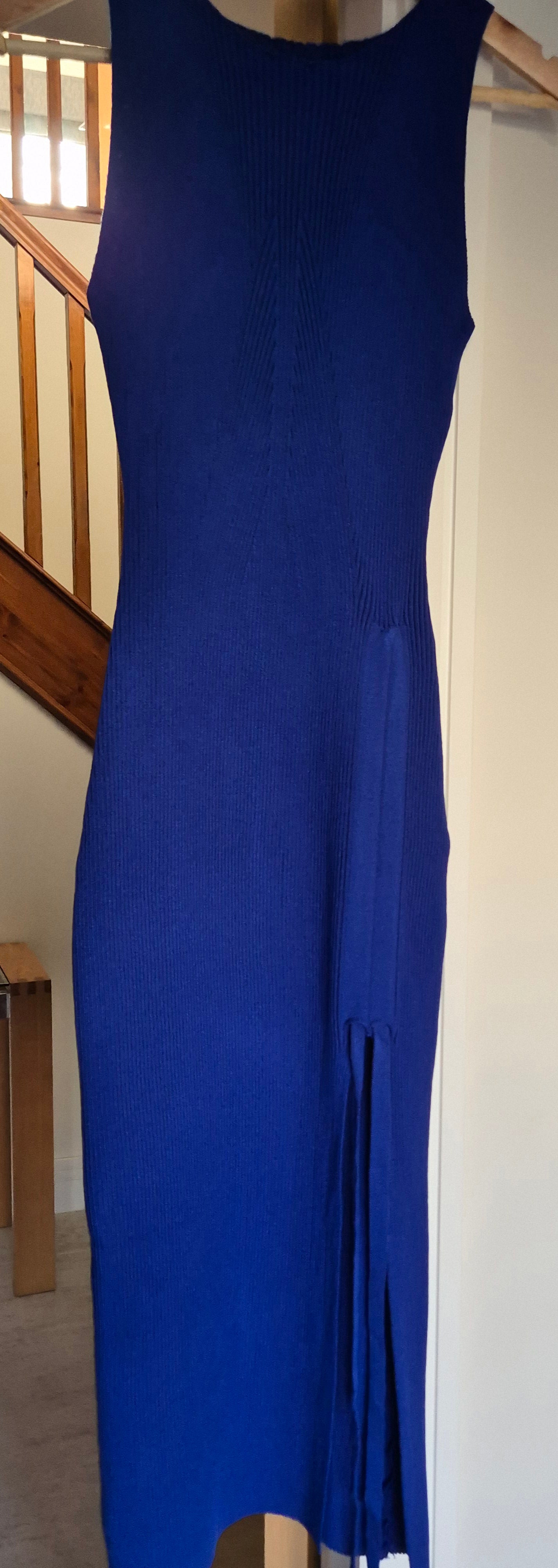 Knitted Ruched Side Dress