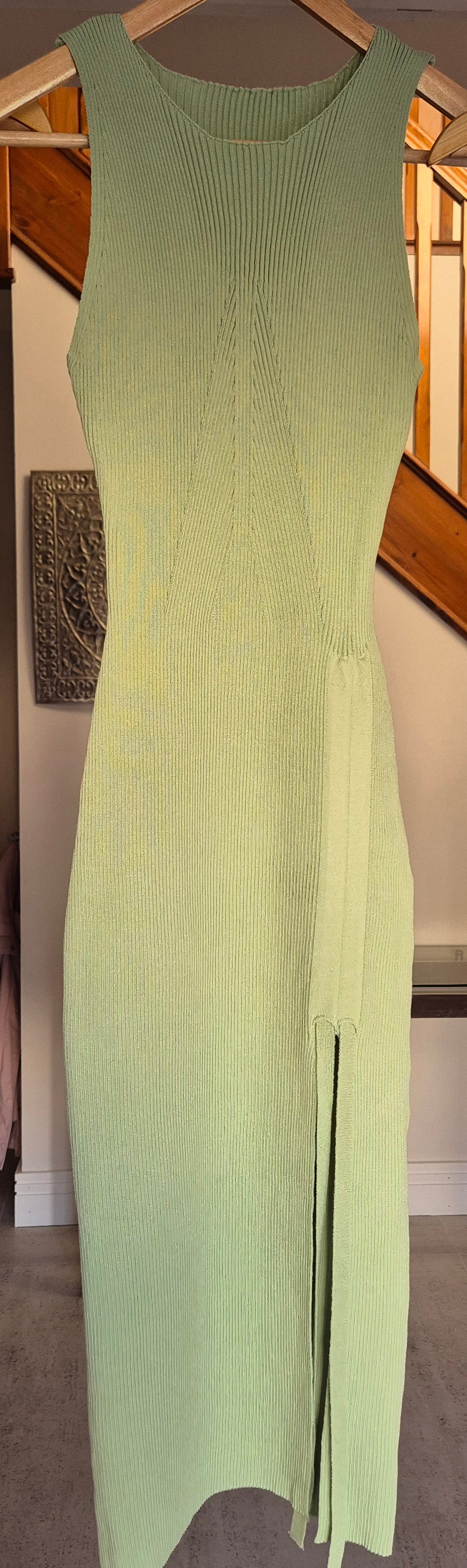 Knitted Ruched Side Dress